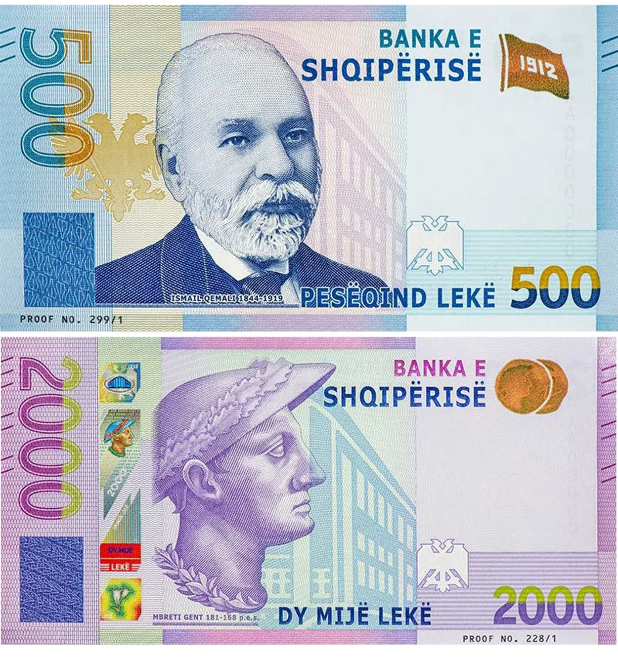 Hidhen në qarkullim prerjet e reja të 500 Lekë dhe 2000 Lekë