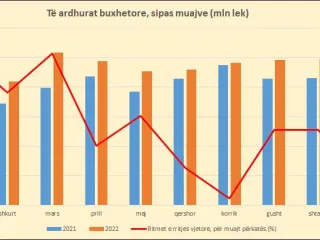 Kriza prek konsumin, të indeksuara me inflacionin, të ardhurat buxhetore ishin negative në tetor