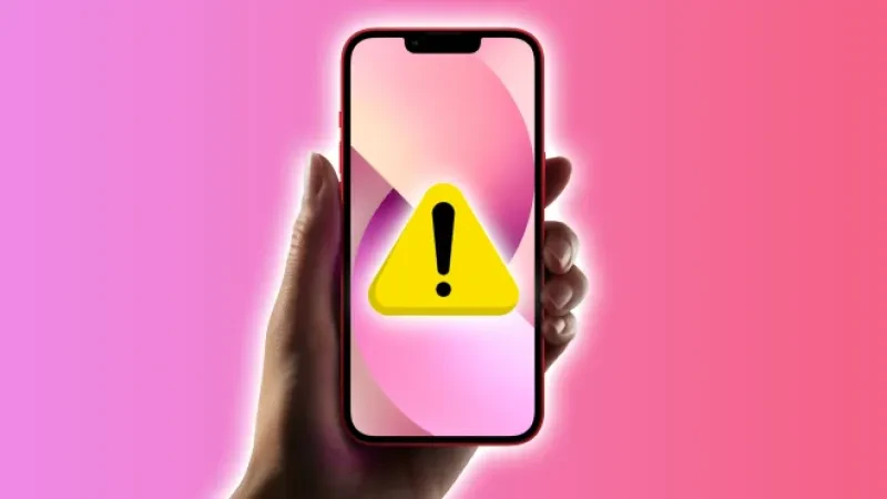 iphone warning danger op