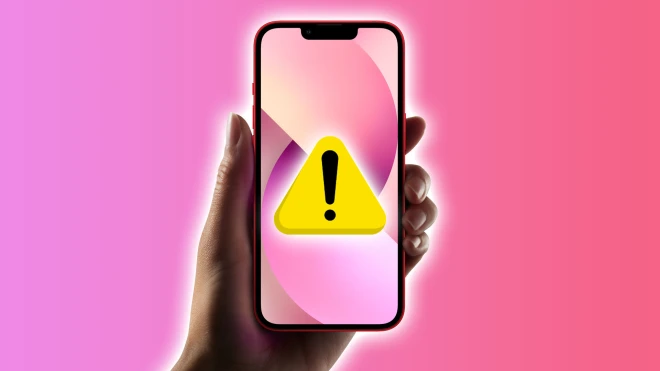 iphone warning danger op
