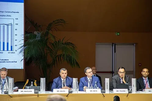 Guvernatori Sejko, në mbledhjet e FMN dhe BB – “Inflacioni në objektivin prej 3% pritet të arrihet në mesin e vitit 2024”