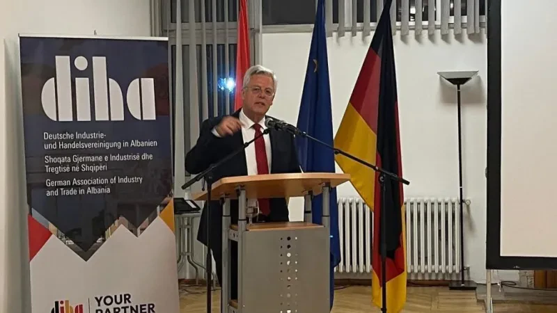 DIHA takim në Tiranë – Ambasadori gjerman Bergner vlerëson zhvillimin pozitiv ekonomik të Shqipërisë