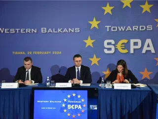 Ballkani Perëndimor drejt Sistemit Europian të Pagesave. Ministeriali në Tiranë mbledh ministrat e Financave dhe Guvernatorët e Bankave Qendrore të rajonit