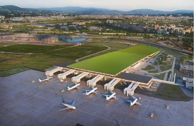Ky terminal i ri aeroporti europian do të ketë një vresht mbi çatinë e tij!