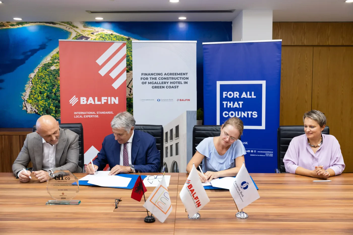 Grupi BALFIN, Intesa Sanpaolo Bank dhe EBRD bashkojnë forcat për ndërtimin e hotelit MGallery