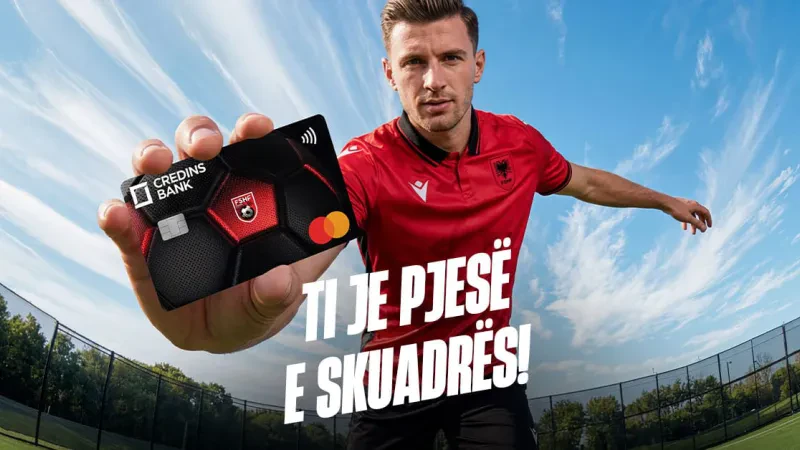 Paguaj KUQ &amp; ZI me Kartën GOOL, nga Credins bank!