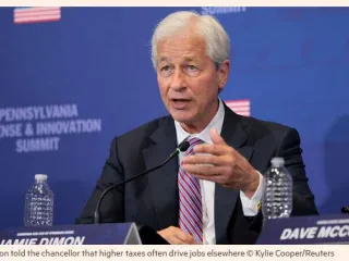 Jamie Dimon paralajmëron ministrin britanik të Financave kundër rritjes së taksave për bankat